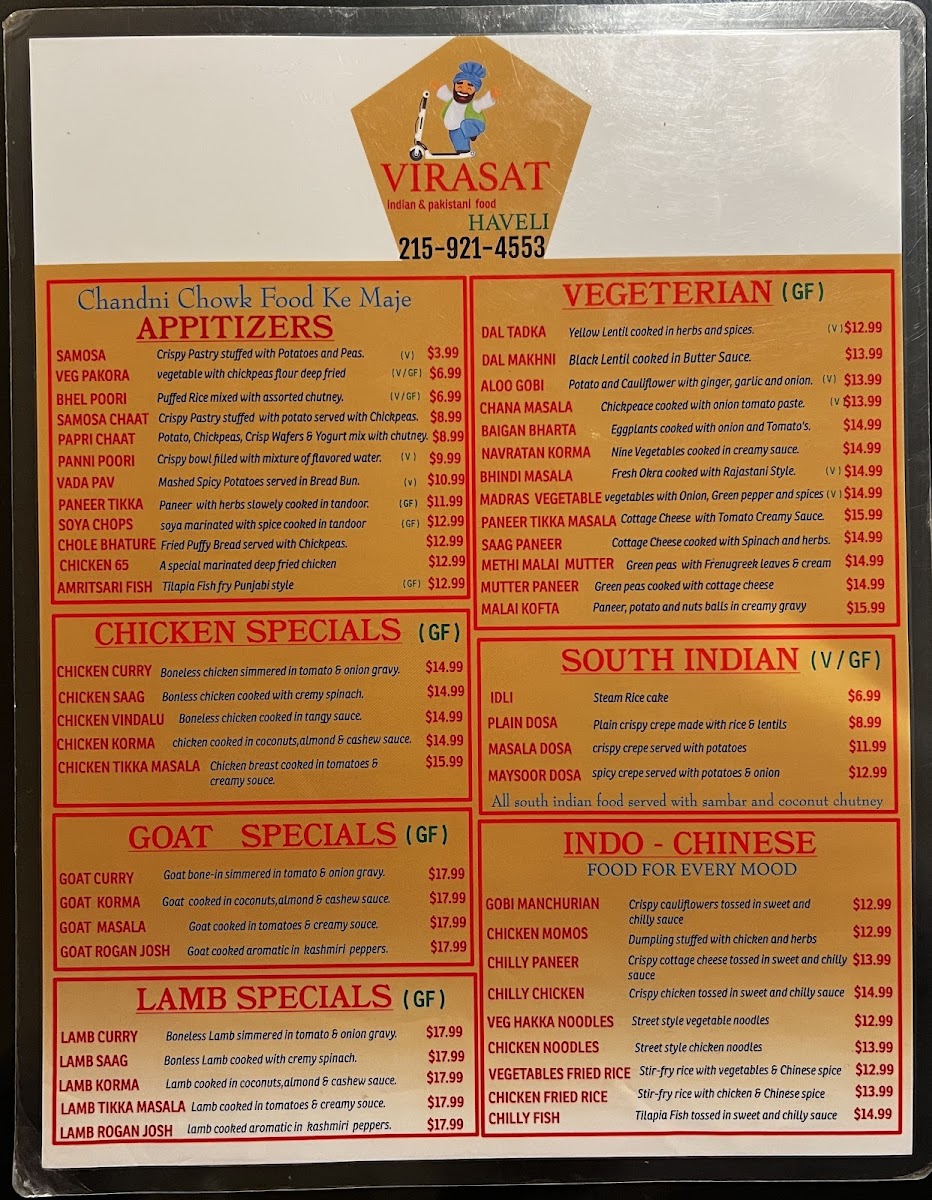 Virasat Haveli Menu - Image 1